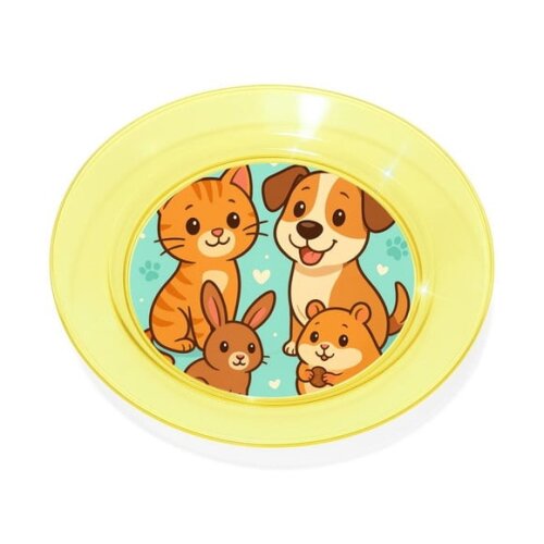 Prato Acrílico Personalizado Festa Animais de Estimação