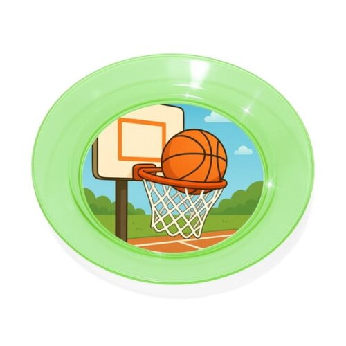 Prato Acrílico Personalizado Festa Basquete