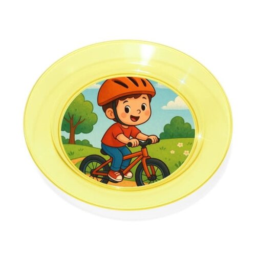 Prato Acrílico Personalizado Festa Bike Ciclista