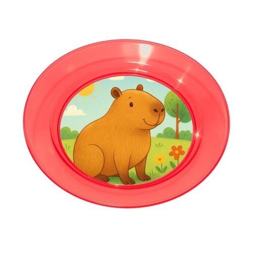 Prato Acrílico Personalizado Festa Capivara