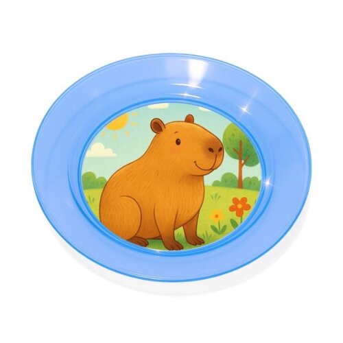 Prato Acrílico Personalizado Festa Capivara