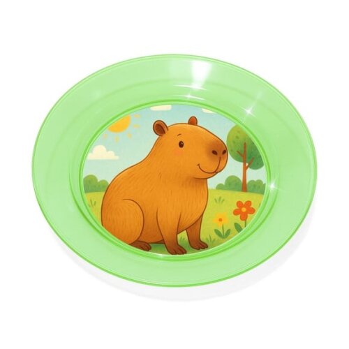 Prato Acrílico Personalizado Festa Capivara