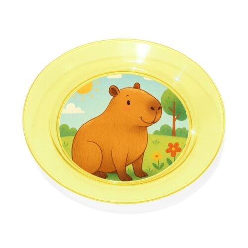 Prato Acrílico Personalizado Festa Capivara