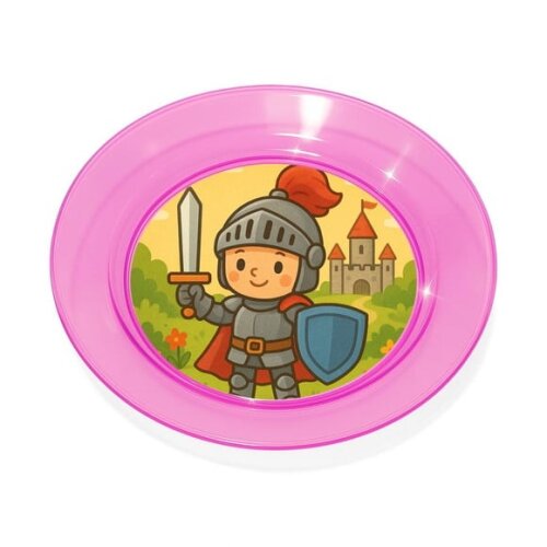 Prato Acrílico Personalizado Festa Cavaleiro Medieval