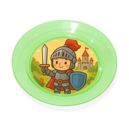 Prato Acrílico Personalizado Festa Cavaleiro Medieval