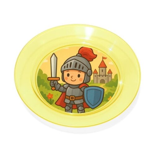 Prato Acrílico Personalizado Festa Cavaleiro Medieval