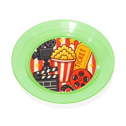 Prato Acrílico Personalizado Festa Cinema
