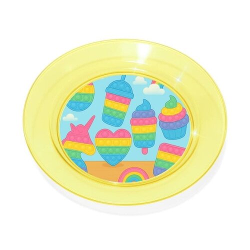 Prato Acrílico Personalizado Festa Fidget Toys