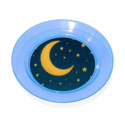 Prato Acrílico Personalizado Festa Lua e Estrelas