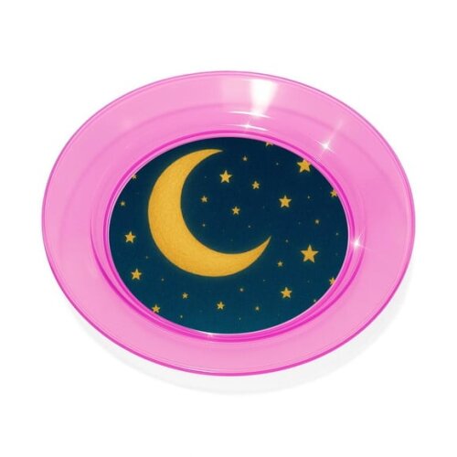 Prato Acrílico Personalizado Festa Lua e Estrelas