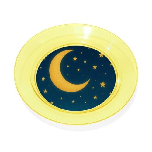 Prato Acrílico Personalizado Festa Lua e Estrelas