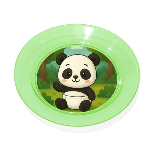 Prato Acrílico Personalizado Festa Panda Baby