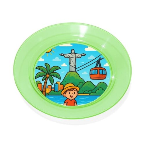 Prato Acrílico Personalizado Festa Rio de Janeiro