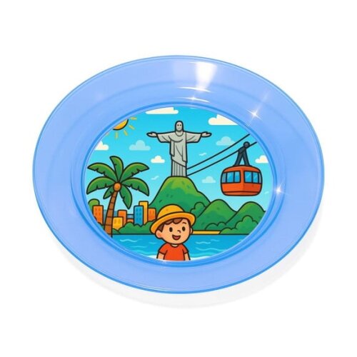 Prato Acrílico Personalizado Festa Rio de Janeiro