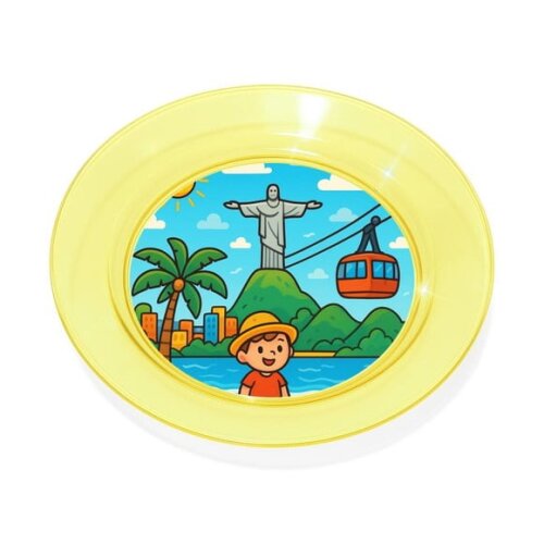 Prato Acrílico Personalizado Festa Rio de Janeiro