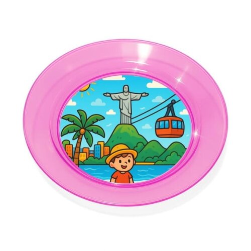 Prato Acrílico Personalizado Festa Rio de Janeiro