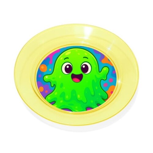 Prato Acrílico Personalizado Festa Slime