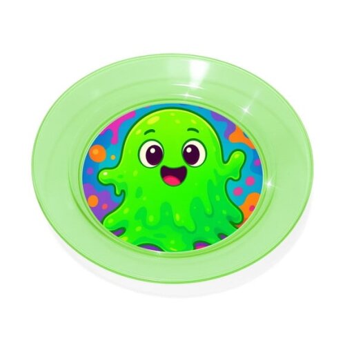 Prato Acrílico Personalizado Festa Slime