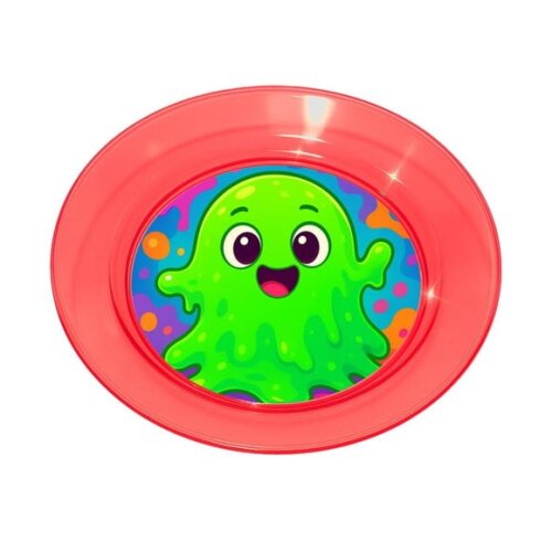 Prato Acrílico Personalizado Festa Slime