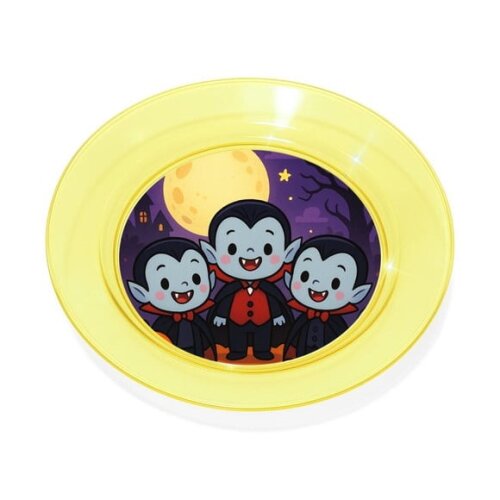 Prato Acrílico Personalizado Festa Vampirinhos Fofinhos