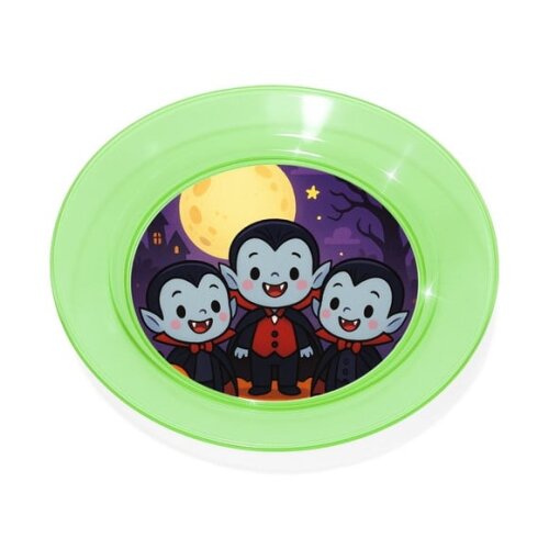Prato Acrílico Personalizado Festa Vampirinhos Fofinhos