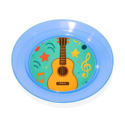 Prato Acrílico Personalizado Festa Violão