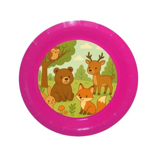 Prato de Papel Personalizado Animais da Floresta