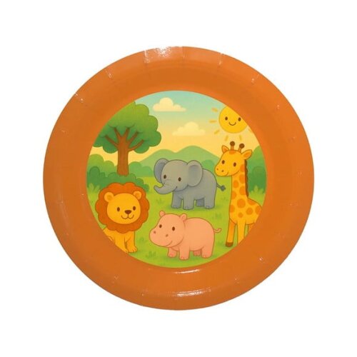 Prato de Papel Personalizado Animais Selvagens