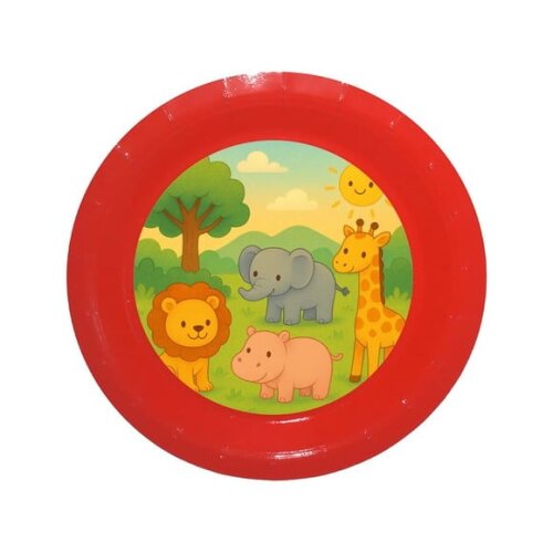 Prato de Papel Personalizado Animais Selvagens