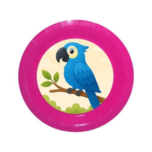 Prato de Papel Personalizado Arara Azul