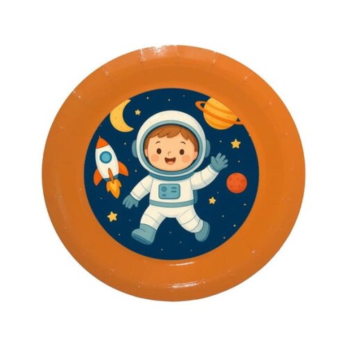 Prato de Papel Personalizado Astronauta