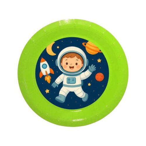Prato de Papel Personalizado Astronauta