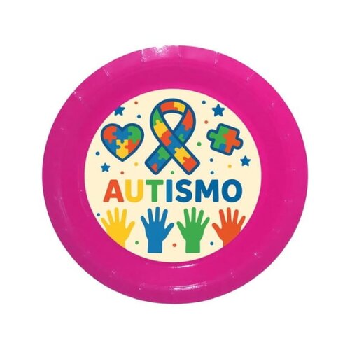 Prato de Papel Personalizado Autismo