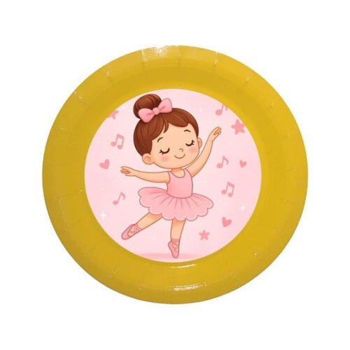 Prato de Papel Personalizado Bailarina