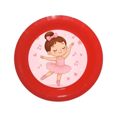 Prato de Papel Personalizado Bailarina