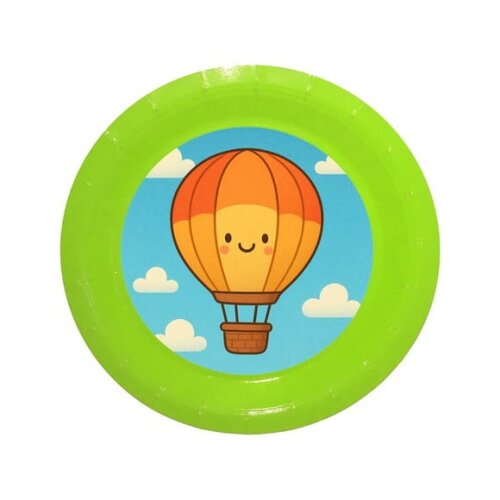 Prato de Papel Personalizado Balão de Ar Quente