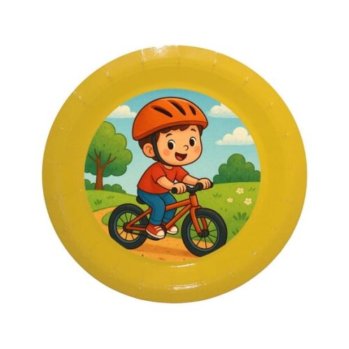 Prato de Papel Personalizado Bike Ciclista