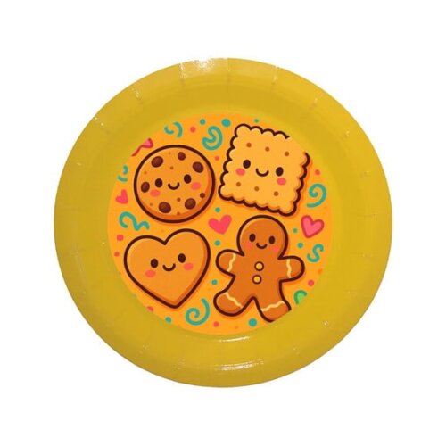 Prato de Papel Personalizado Biscoitinhos