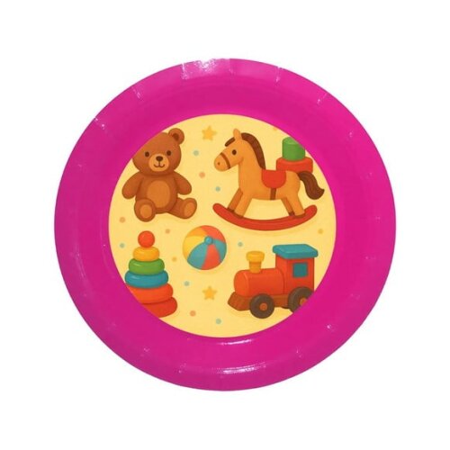 Prato de Papel Personalizado Brinquedos Clássicos