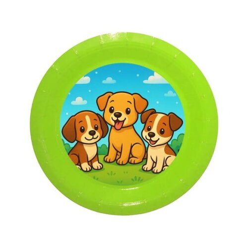 Prato de Papel Personalizado Cachorrinhos
