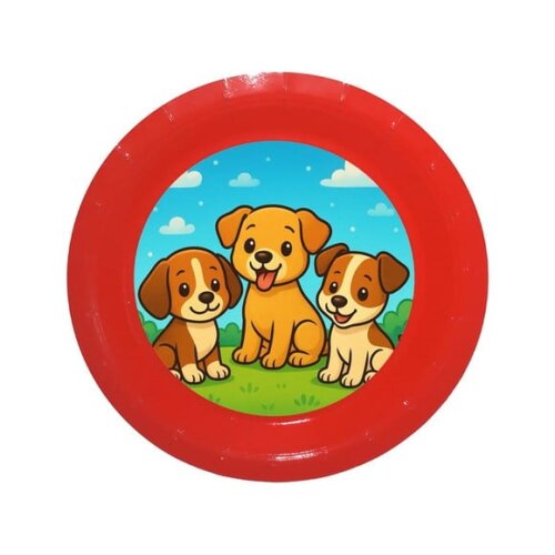 Prato de Papel Personalizado Cachorrinhos