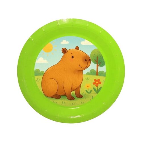Prato de Papel Personalizado Capivara