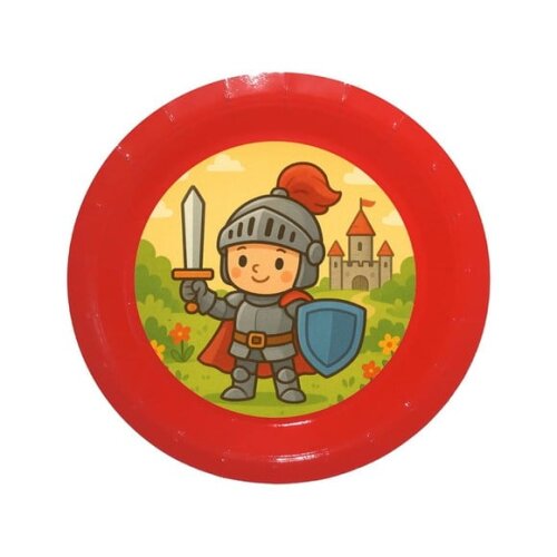 Prato de Papel Personalizado Cavaleiro Medieval
