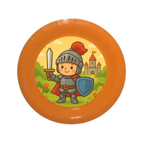 Prato de Papel Personalizado Cavaleiro Medieval