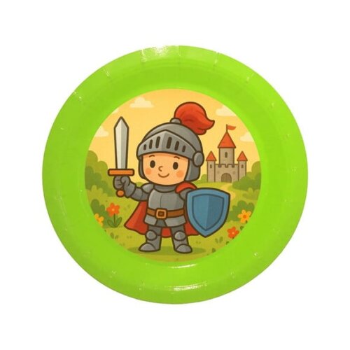 Prato de Papel Personalizado Cavaleiro Medieval