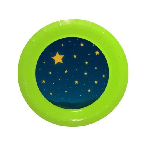 Prato de Papel Personalizado Céu Estrelado
