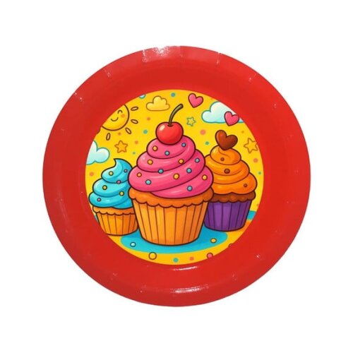 Prato de Papel Personalizado Cupcakes