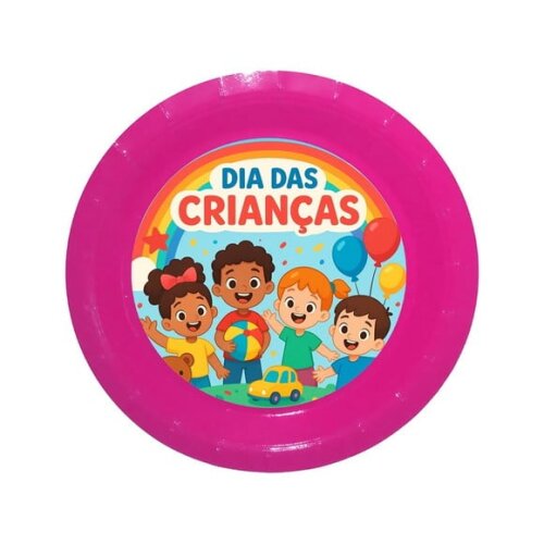 Prato de Papel Personalizado Dia das Crianças