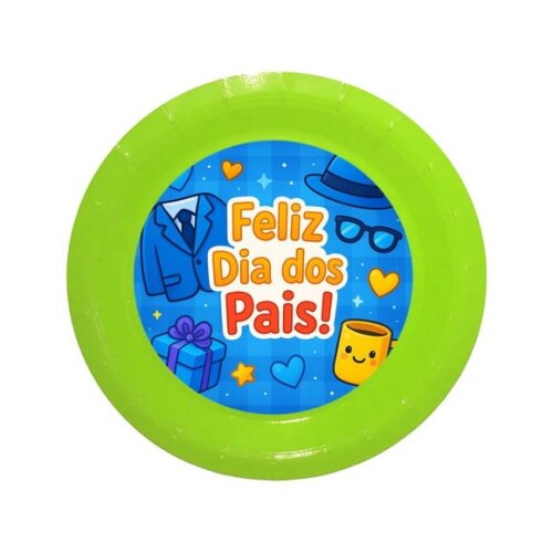Prato de Papel Personalizado Dia dos Pais