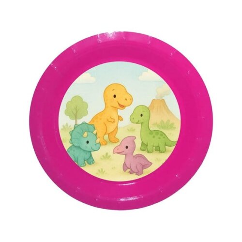 Prato de Papel Personalizado Dinossauros Baby